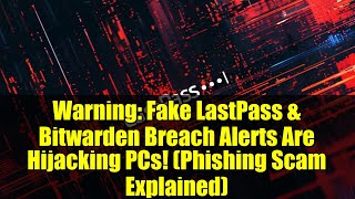 Warning: Fake LastPass & Bitwarden Breach Alerts Are Hijacking PCs! (Phishing Scam Explained)