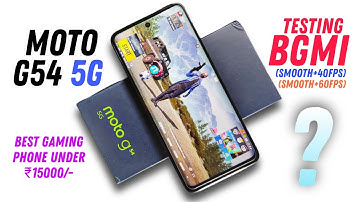 Moto G54 5G BGMi test on {SMOOTH + ULTRA} & {SMOOTH + EXTREME} best gaming phone under 15 thousand?