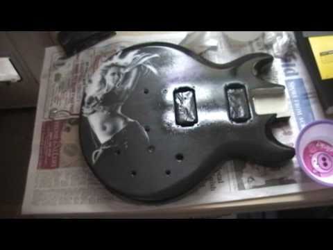 Part 2 Jessica Alba custom Ibanez GAX70 Airbrushed...