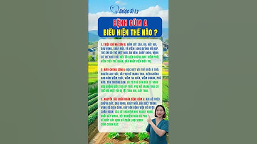 Bệnh cúm A biểu hiện thế nào #duocsily #dsly #chamsocsuckhoe