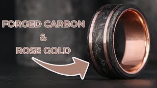 Making A Forged Carbon Fiber and Rose Gold Wedding Ring by Patrick Adair Designs 26,032 views 1 year ago 9 minutes, 17 seconds