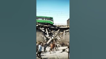 A metro bridge started collapse after a powerful earthquake #viral #shorts #cute #viralvideo