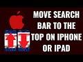 How to Move Search Bar to the Top on iPhone or iPad
