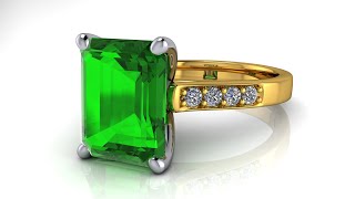 Creación de sortija esmeralda con #CounterSketch | Diseño de joyas screenshot 3