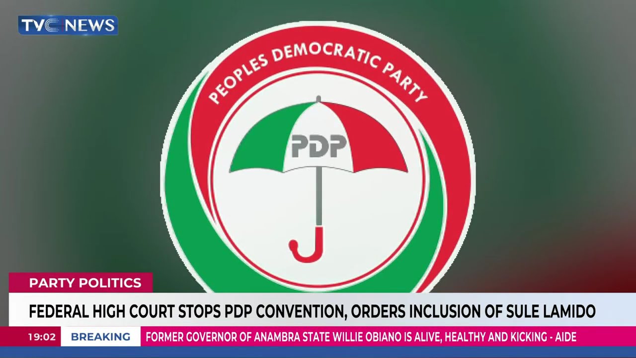 Federal High Court Stops PDP Convention, orders Inclusion Of Sule Lamido