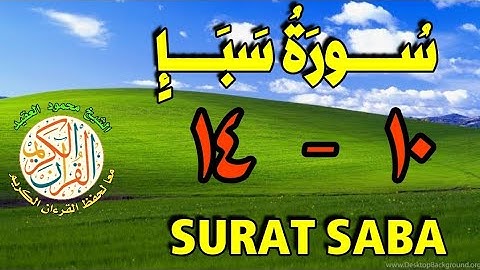 سورة سبأ | من الأية (١٠) إلى الأية (١٤) | مكررة ثلاث مرات | قناة الشيخ محمود العقيد