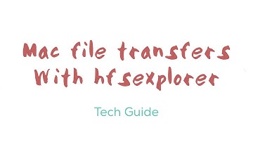 mac file transfer with hfsexplorer