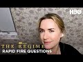 Kate winslet  the cast of the regime answer rapid fire questions  the regime  hbo