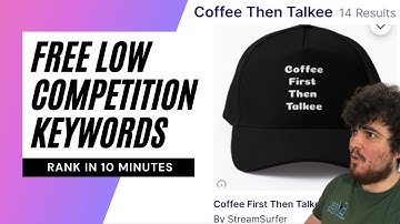 Search Operators for LOW COMPETITION Keywords - Rank on Redbubble and Google within 24 Hours