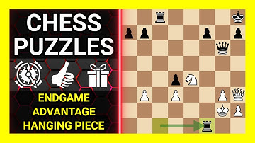 Chess Puzzles to Practice. Themes: Endgame, Advantage, Hanging piece. Learn Chess