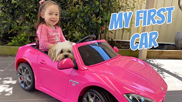 ELLA’S FIRST CAR | MASERATI | UNBOXING AND ASSEMBLING ELECTRIC TOY CAR