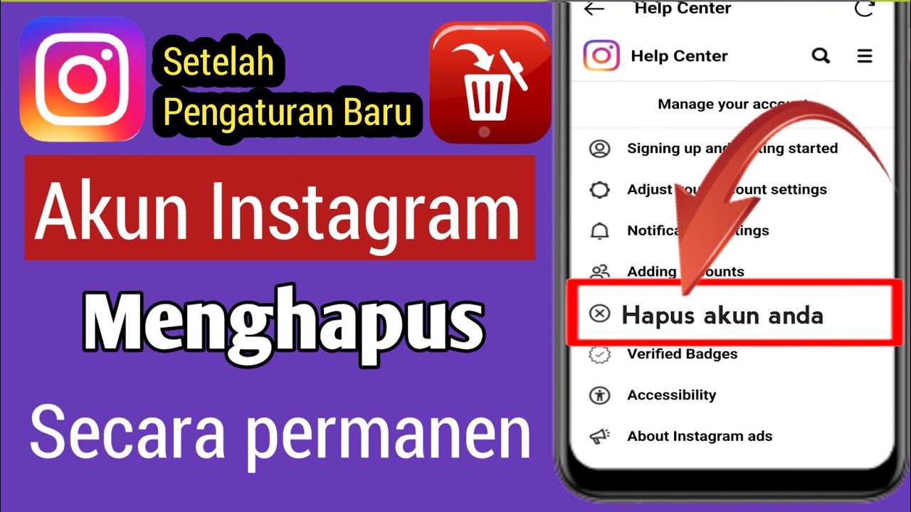 Cara Hapus Akun Instagram (Setelah Baru 2023) Hapus Akun Instagram