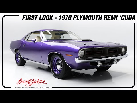 FIRST LOOK - 1970 Plymouth HEMI 'Cuda - BARRETT-JACKSON 2023