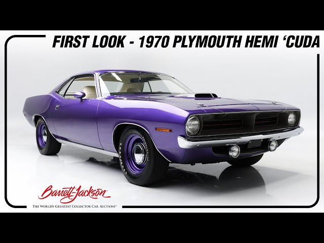 FIRST LOOK - 1970 Plymouth HEMI 'Cuda - BARRETT-JACKSON 2023