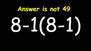 Only Geniuses Solve This Fast | PEMDAS Challenge