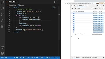 CLASE 21 ｜ Curso JavaScript desde cero ｜ Break y Continue