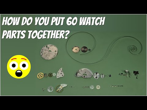 Here are 60 watch parts... how do you remember where they all go? 😮