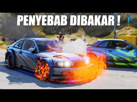 KEMARAHAN KEI ! BAKAR MOBIL BMW M3 GTR SAMPAI MELEDAK !! GTA V ROLEPLAY