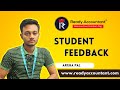 Argha Pal sharing experience as student at Ready Accountant