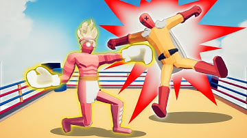 (Power upgrades) SUPER BOXER vs EVERY NEW BOSS | TABS - Totally Accurate Battle Simulator