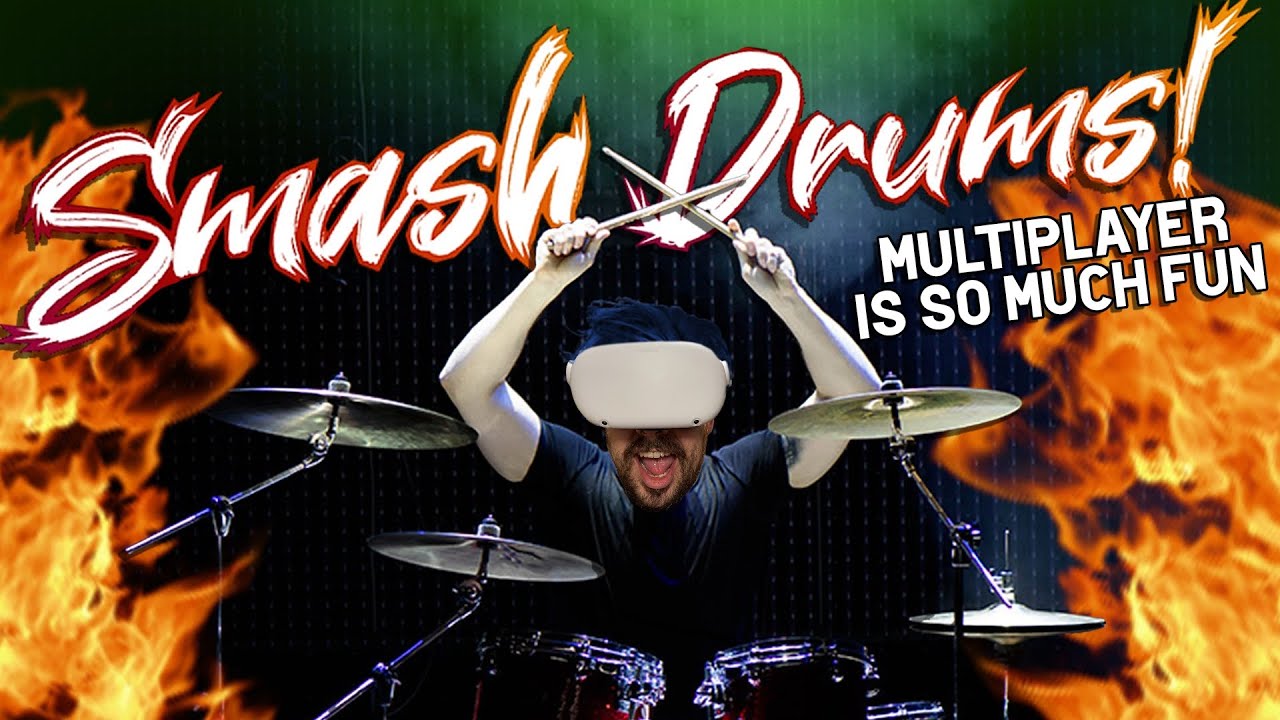 The BEST Rhythm VR Game. SMASH DRUMS solo/Multiplayer Quest 2 YouTube