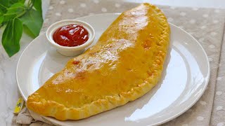 Chicken calzone recipe | How to make calzone | Calzone | فطيرة كالزون الدجاج