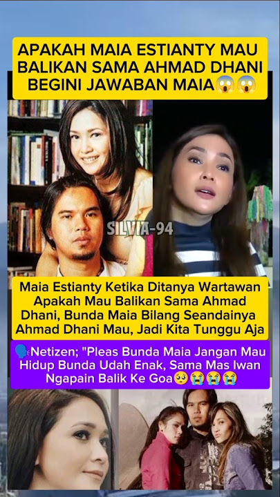 tanggapan maia estianty disuruh balikan sama ahmad dhani #ahmaddani #maiaestianty #terbaru