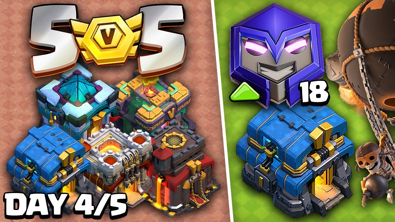 First 5v5 Clan War League [Day 4/5] & TH12 Ranked Attacks | Clash of Clans