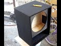 Creando una caja acùstica  desde cero, bafle tapizado para bocina de 15 box speaker.