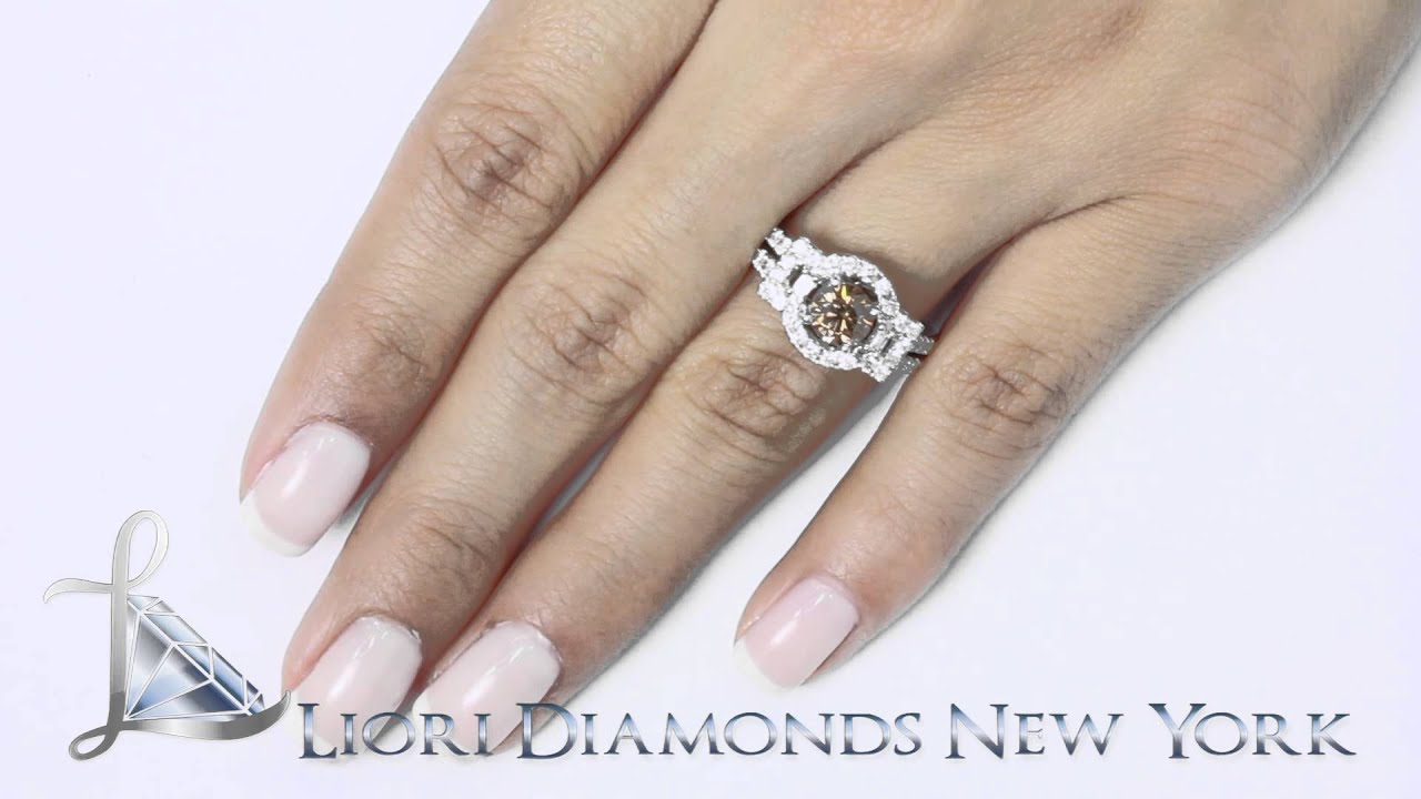 Chocolate Diamond Ring In White Gold Chocolate Diamond Ring In White Gold