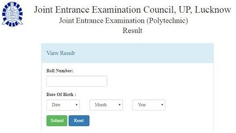 Up polytechnic result 2018 full information