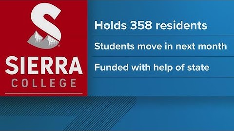 New student housing at Sierra College in Rocklin