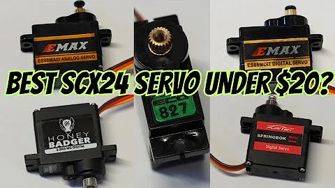 Budget SCX24 Servo Shootout! 5 Servos Under $20 Tested.