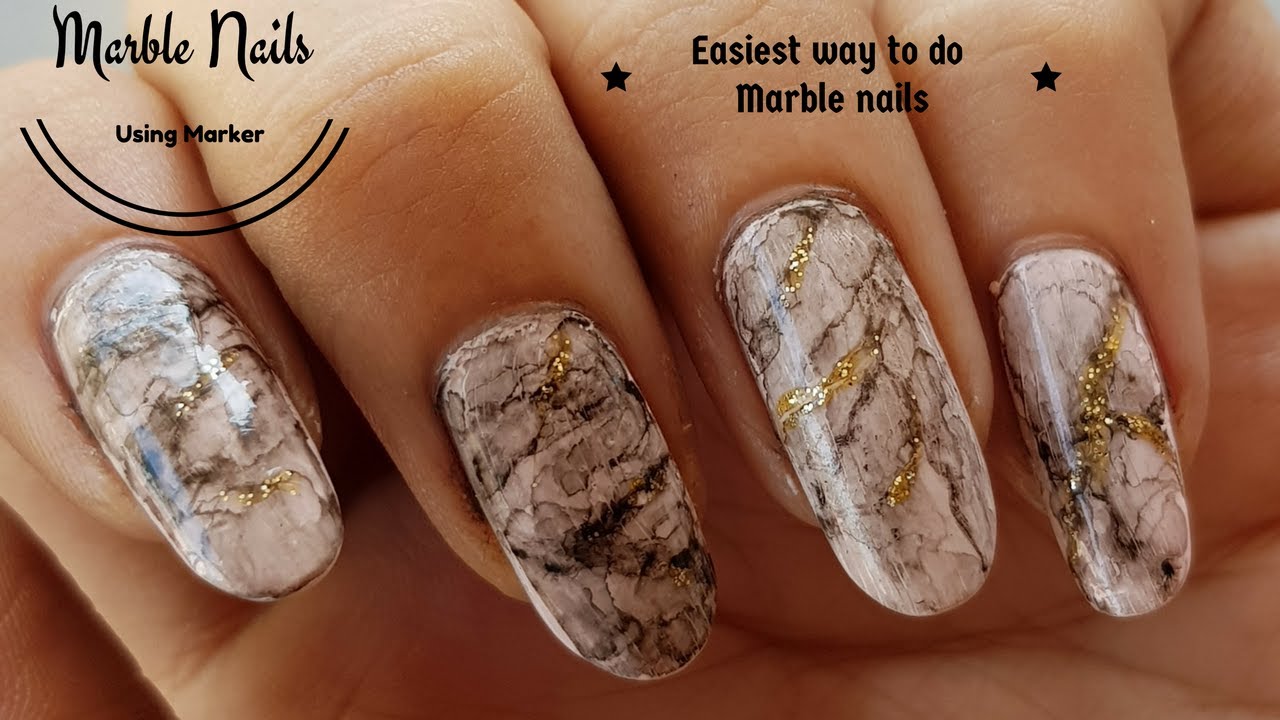 6. Using Sharpie Markers for Marble Nail Art - wide 4