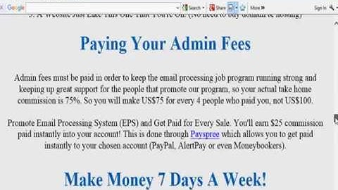 Email processing job System Proof Legit work from home 2017 to 2018