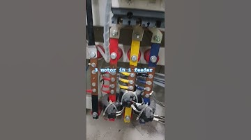 1 Feeder in 3 motor connection  || bus-bar connection || 3phase motor connection