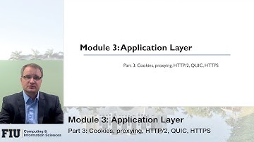 CNT-4713, Module 3, Part 3: Cookies, Proxying, HTTP/2, QUIC, HTTPS