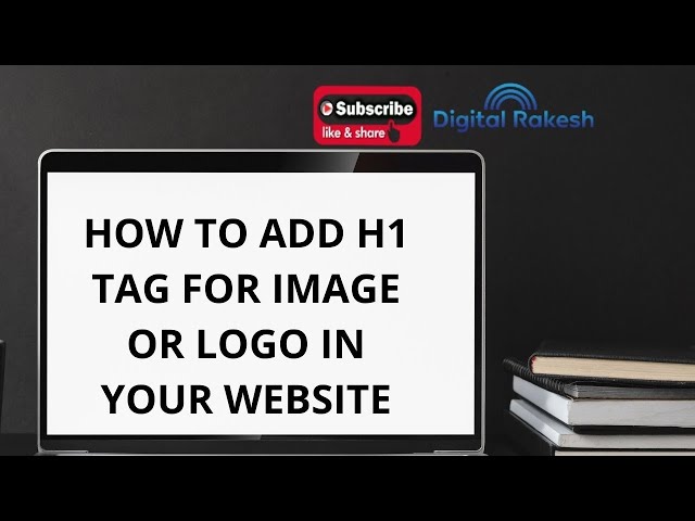 how to add h1 tag for image or logo in your website seo tut