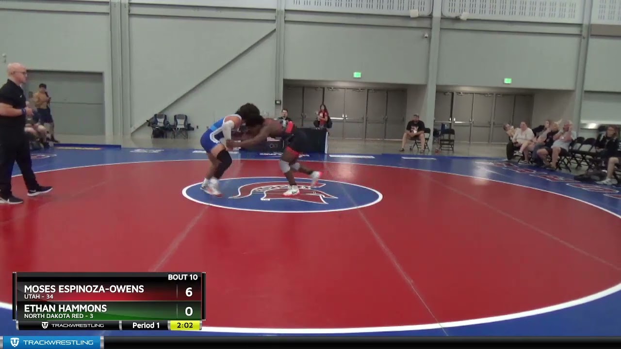 152 Lbs 2nd Wrestleback (8 Team) - Moses Espinoza-Owens, Utah Vs Ethan Hammons, North Dakota Red E