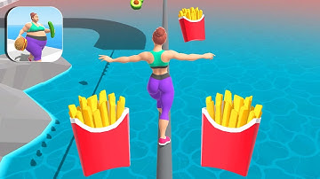Fat 2 Fit Apk All Levels Mobile Walkthrough Gameplay iOS,Android Beauty Girl Mod Max Level XKEW9L4