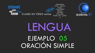 Ejemplo 05 - Análisis sintáctico oración simple con adverbio de negación - Lengua Española