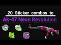 20 stickers combinations to ak47 neon revolution