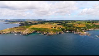 Cornwall #4 Penzance. England. Prussia Cove. Cudden Point. Best Hiking Route. 4K Drone Aerial View.