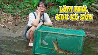 Chị Thơ Làm Nhà Và Cho Cá Sấu Ăn