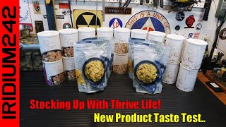 Thrive Life Prepper Haul And New Product Test - Thrive Meals!