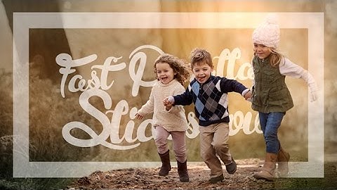 After Effects Template: Fast Parallax Slideshow