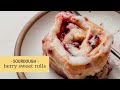 Sourdough berry sweet rolls  long fermented