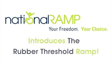 New Rubber Threshold Ramp from National Ramp