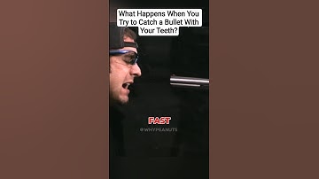 What Happens When You Try to Catch a Bullet With Your Teeth?#shorts