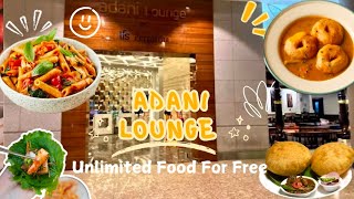 Free Unlimited Food At Mumbai Airport T2 - Adani Lounge Full Review